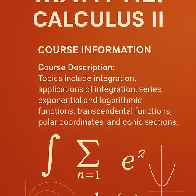 Math 112 Calculus II