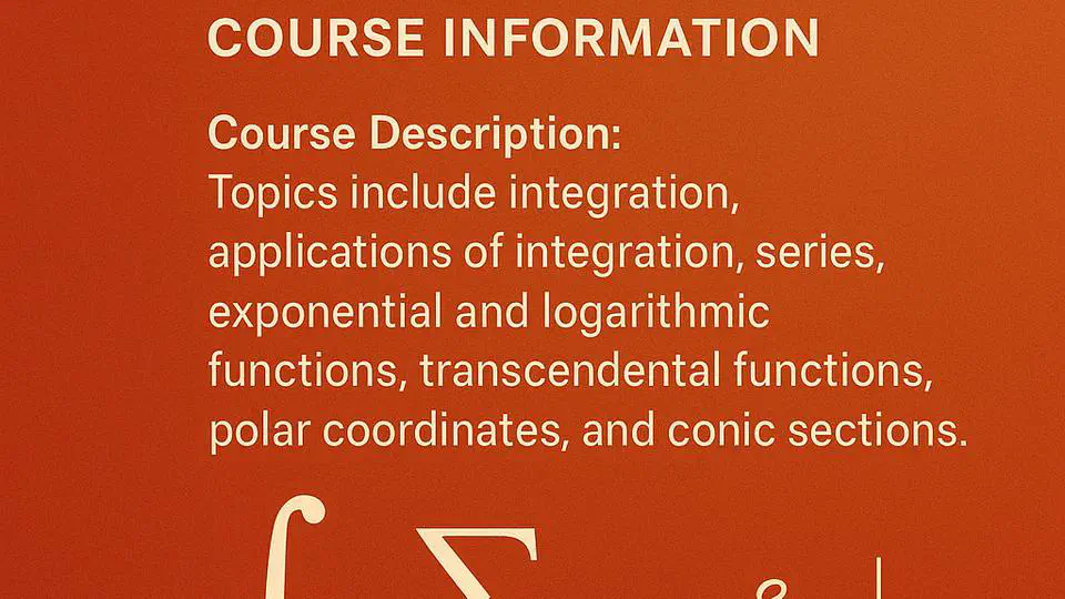 Math 112 Calculus II